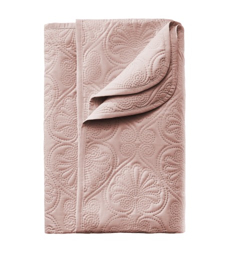 Стеганое покрывало на диван-кровать Диван 200x220 Leila Powder Pink