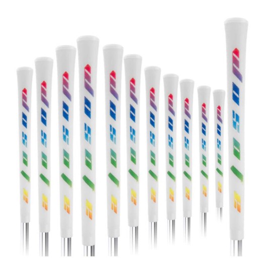 Golf Grips for Women, Shock Absorption Fit Most Iron Club White Colorful