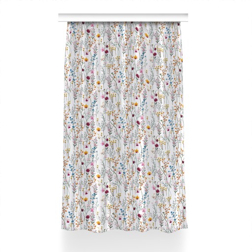 Готовая занавеска с отпечатками 150x240 см.