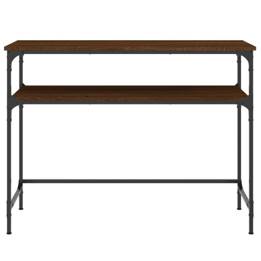 STOLIK KONSOLOWY BRĄZOWY DĄB 100X35,5X75CM