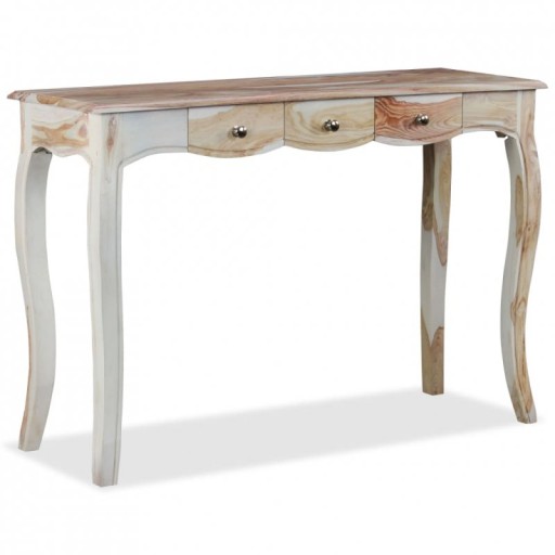 Стол-консоль с 3 ящиками, дерево Шишем, 110x40x76 см