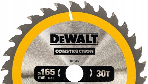 Пильное полотно по дереву DeWALT DT1935 165x20 мм 30 зубьев