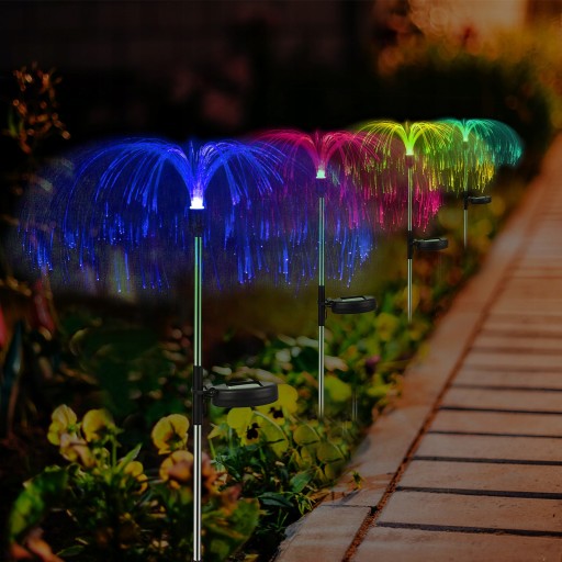 СОЛНЕЧНАЯ ЛАМПА ВОЛОКОННАЯ ОПТИЧЕСКАЯ 55СМ RGB фейерверк 2x