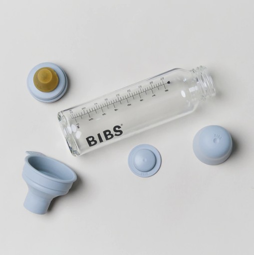 BIBS Butelka Szklana dla Niemowląt 225ml IVORY