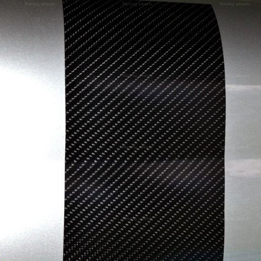 4D CARBON Foil Черный карбоновый шпон Черные стойки кокпита 3M x 0,5M RAKLA