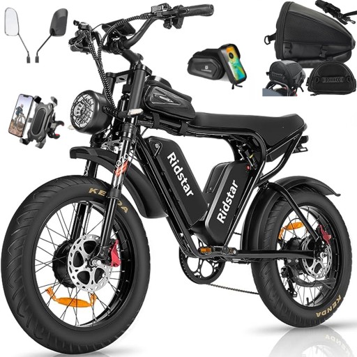 Rower Elektryczny Terenowy Z Podwójną Baterią 3000W 52V 40Ah 180KM 20