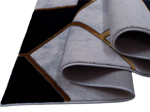 Dywan EMERALD GEO MARMUR granatowy złoty 200x290