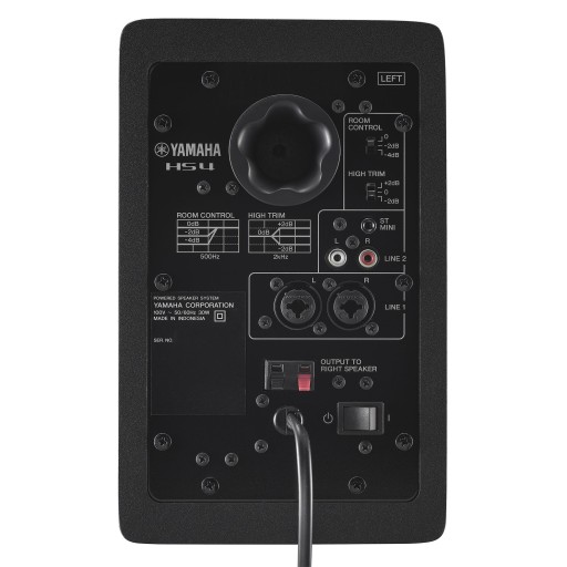 ПАРА СТУДИЙНЫХ МОНИТОРОВ YAMAHA HS4 BL, ЧЕРНЫЕ