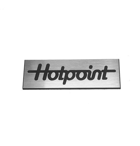 Наклейка-эмблема HOTPOINT серебро 60х20мм