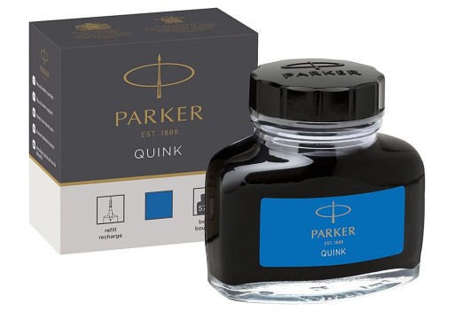 Чернила для перьевой ручки Parker Quink 57 мл синие во флаконе