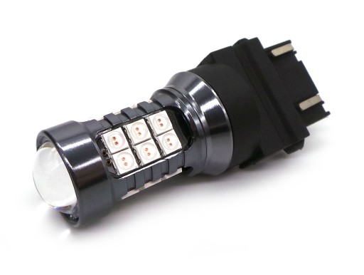 P27/7W Светодиодная лампа 3157 12V 20W CANBUS красная