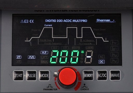 Spawarka Sherman TIG 200A AC DC Multipro Puls