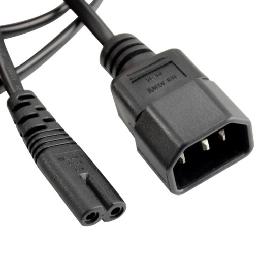 Удлинитель источника питания 60 см 10 А IEC 320 C14 до C7