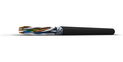 СЕТЕВОЙ КАБЕЛЬ LAN S/FTP CAT.6a, НАРУЖНЫЙ КАБЕЛЬ ETHERNET RJ45 CAT 6a, 5 м