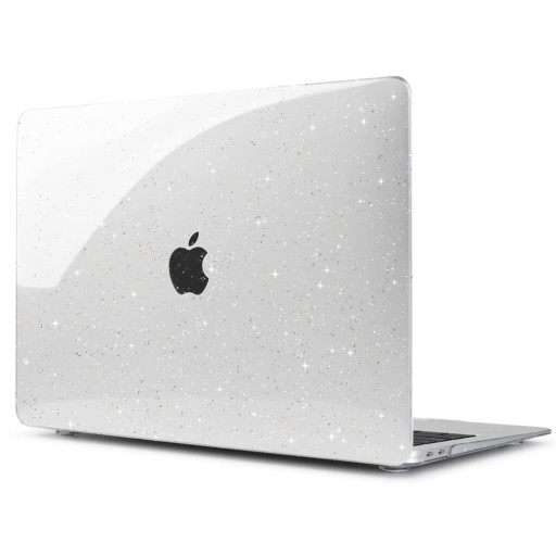 Жесткий чехол Alogy для Apple MacBook Air 13 M1 2020, прозрачный блестящий чехол