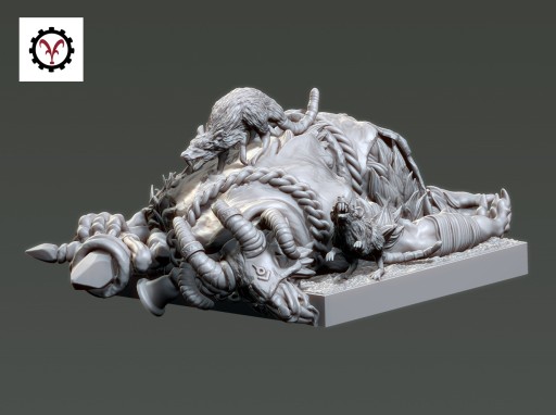 Dead Rat Priest - Vinciminiatures - 3D печать