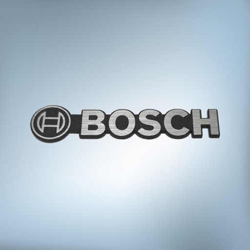 >>> Emblemat BOSCH srebrna 125x29mm Naklejka Logo Znaczek Symbol Sticker