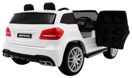 Детский автомобиль на аккумуляторе Mercedes AMG GLS63 Белый + Крашенный + 4х4