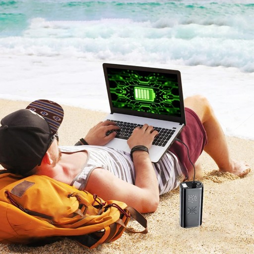 КОМПРЕССОРНЫЙ НАСОС ДЛЯ АВТОМОБИЛЬНЫХ ШИН И ШАРИКОВ 6000mah