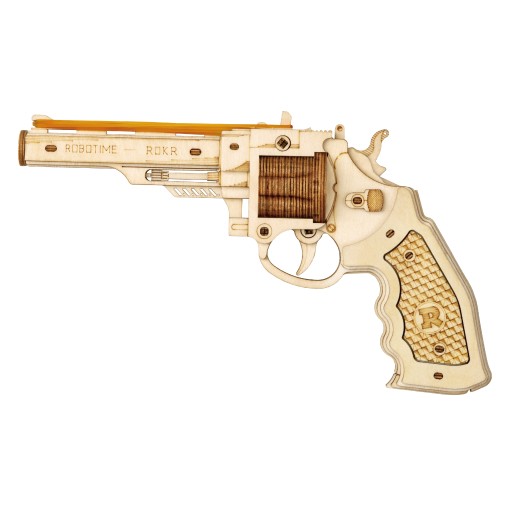 3D модель Robotime Revolver с резинками - ПОДАРОК