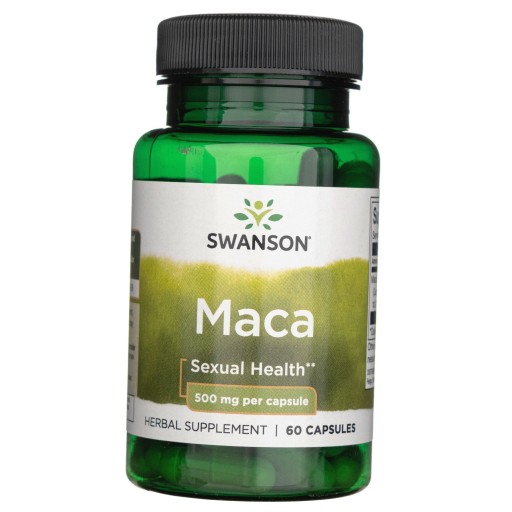 Maca Ekstrakt Korzeń 500 mg Swanson Libido 60 kaps