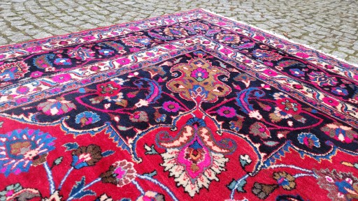 ПЕРСИДСКИЙ КОВЕР С СЕТКОЙ ПОДПИСЬЮ R.WOVEN IRAN 260/360