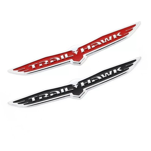 Металлический значок JEEP LOGO TRAIL HAWK BLACK