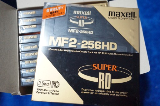 Дискета Maxell 2HD MF2-256HD SRD SUPER RD NEW 1 шт.