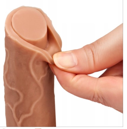 SEX DILDO SZTUCZNY PENIS Z JĄDRAMI REALISTYCZNY CZŁONEK Z PRZYSSAWKĄ 120cm