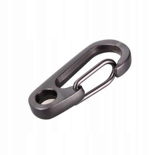KARABIŃCZYK KARABINEK SURVIVAL EDC SZEKLA SZARY CAMPING OUTDOOR BRELOK