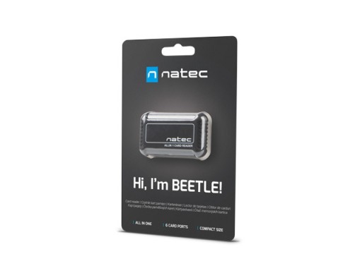 Универсальный кард-ридер Natec BEETLE SDHC USB 2.0