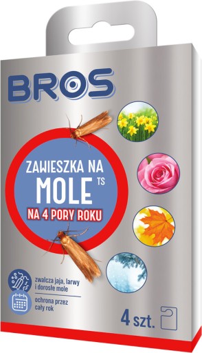 Bros - мотыльки 4 сезона: эффективная защита одежды 4 штук