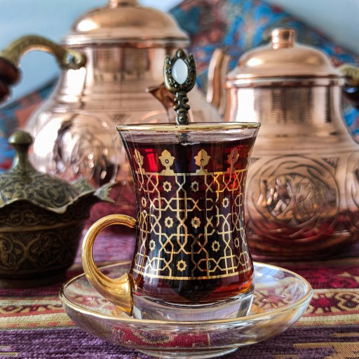 Турецкий медный чайник Турецкий чай БОЛЬШОЙ XL