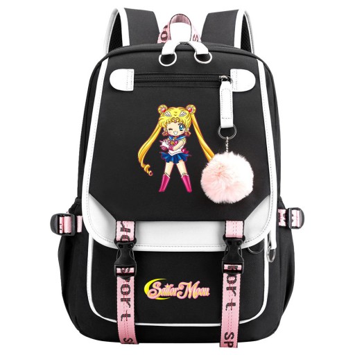 НОВЫЙ ШКОЛЬНЫЙ РЮКЗАК SAILOR MOON USB ВЫКРОЙКИ А4 БОЛЬШОЙ