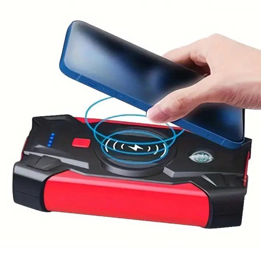 Мощный усилитель Powerbank Jump Starter 20000 мАч с фонариком премиум-класса