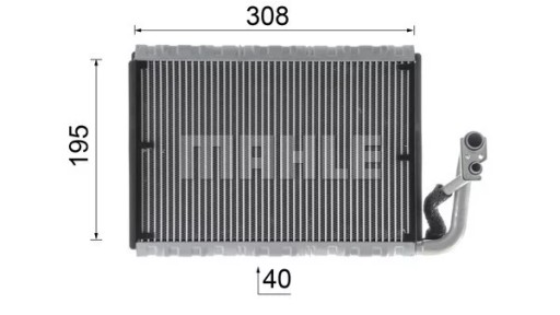 ИСПАРИТЕЛЬ MB W212 LHD, W,O TXV AE 91 000P MAHLE ORIGINAL AE 91 000P Mahle