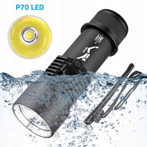 LATARKA NURKOWA LED 5000lm LED P70 IPX8