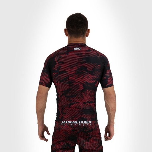 Koszulka do MMA Crossfit Czerwona Męska 3XL EXTREME HOBBY