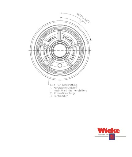 Опорное колесо LINDE VG 285/100 WICKE