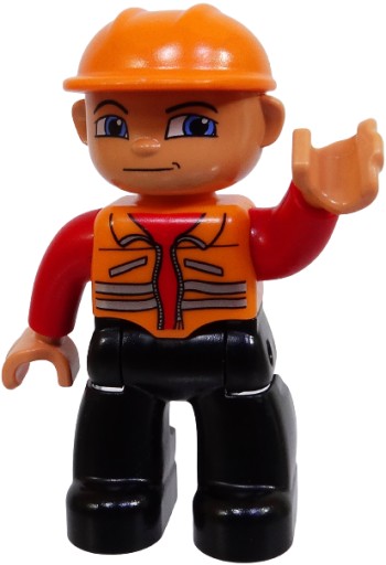 LEGO DUPLO ФИГУРКА РАБОЧЕГО СТРОИТЕЛЬСТВА S09