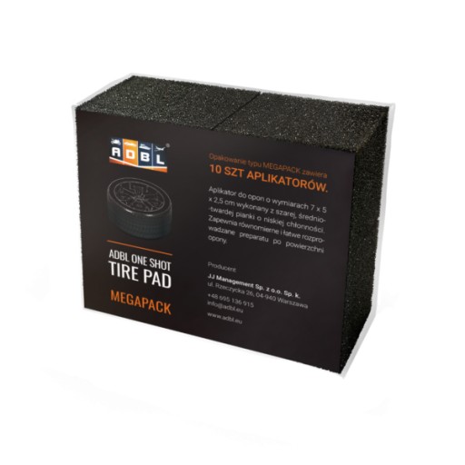 ADBL One Shot Tire Pad — пенный аппликатор, 10 шт.