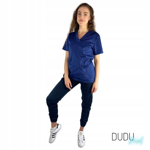 Брюки медицинские эластичные DuduMed Темно-Синие M