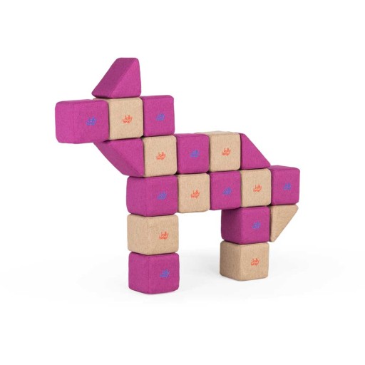 Extra Klocki magnetyczne piankowe JollyHeap zestaw 100 szt.