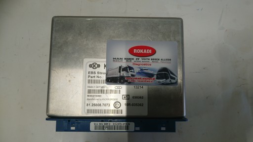 Sterownik EBS5 MAN TGA , TGS , TGX , TGM , TG3 Autobusy - programowania