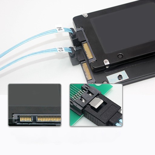 Прямой кабель Mini SAS 6 SATA на 6 SATA