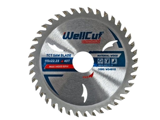 Дисковая пила WellCut по дереву 125х22,23мм/40