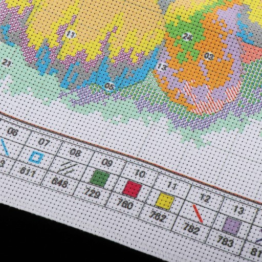 Предварительный набор для вышивки крестом с китайским принтом «Сделай сам»