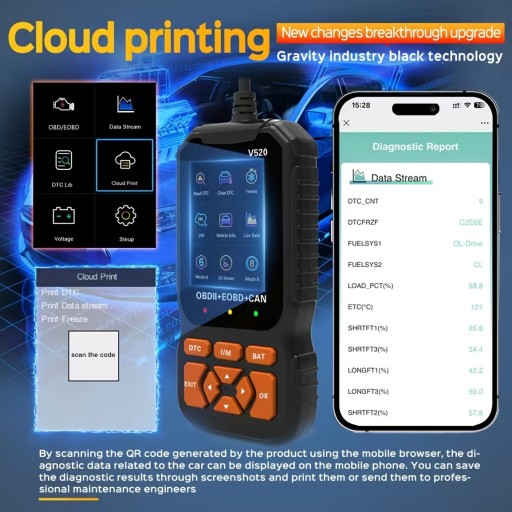 Автомобильный сканер OBD2, диагностический сканер, профессиональный считыватель
