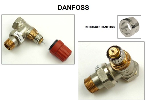 Redukcja Danfoss RE-D na głowice zawór Elektrobock