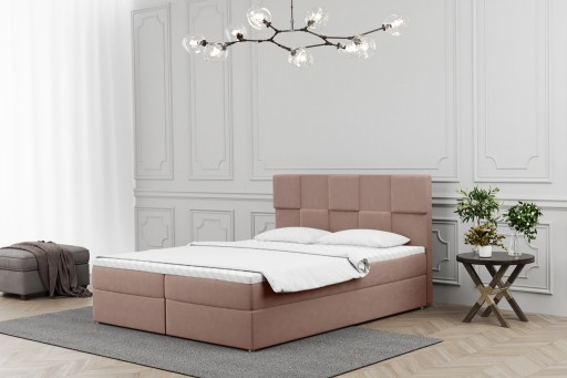 Łóżko kontynentalne 200x200 boxspring materac